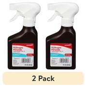 (2 pack) Leader Hydrogen Peroxide First Aid Antiseptic Topical Solution USP, 3% Spray Bottle 8 fl oz