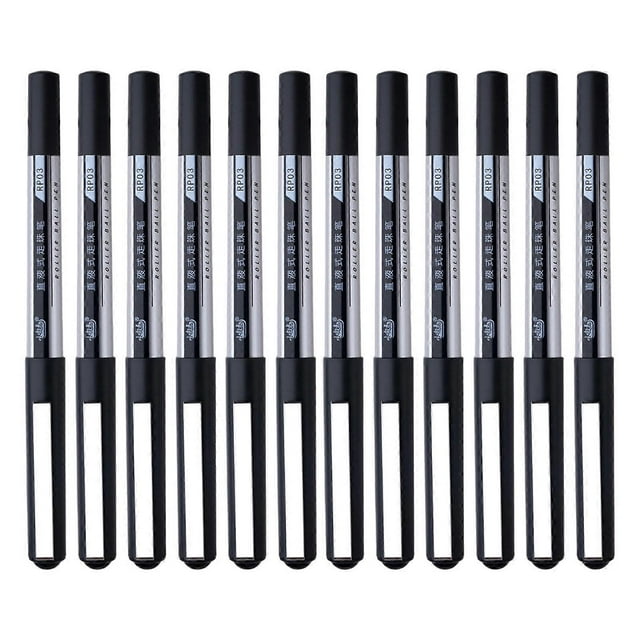 12 Pcs Neutral Pen Black Ink Gel Pen Set 0.5mm Writing Pen Gift Pen Journaling Pen Signing Pen Gel Ink Pen Multicolor