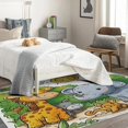 thumbnail image 3 of Giraffe Elephant Area Rug,5x8 Carpet,Non Slip Washable Fuzzy Super Soft Easy Clean, Cartoon Animal Rugs for Bedroom Living Room Dining Room, Animal Rug Decorations, Low Pile Non Shedding Carpets, 3 of 7