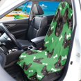 thumbnail image 3 of Uourmeti Front Seat Cover Machine Washable Microfiber, Compatible with Car Truck Seat, for Cars Trucks SUVs, French Bulldog Bone Theme, 3 of 7