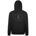 thumbnail image 3 of Men's Levelwear Black Seattle Mariners Contact Nightfall Pullover Hoodie, 3 of 3