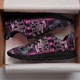 thumbnail image 3 of Bikers Against Breast Cancer Running Shoes Sneakers Mesh Black Size 4.5, 3 of 5