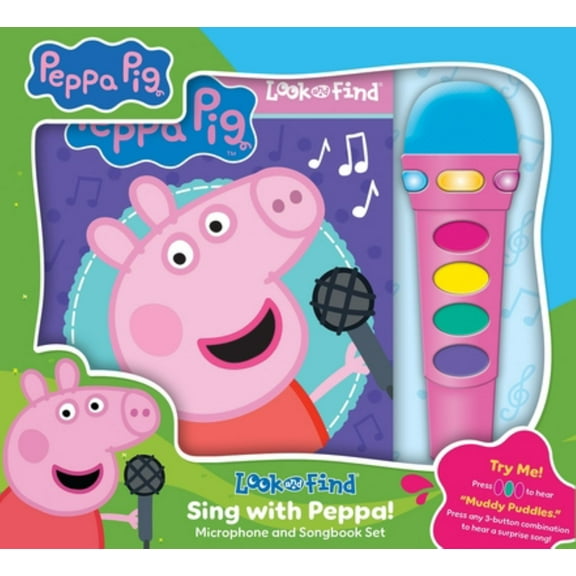 Peppa Pig: Sing with Peppa! Look and Find Microphone and Songbook Set (Hardcover)