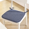 thumbnail image 1 of Summer Cottons And Linen Horseshoe Shaped Chair Cushions Dining Chair Cushions With Straps Non-sliped, 1 of 6