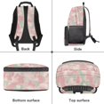thumbnail image 6 of HUISEFOR Camo Pink Bow Backpack for School Kids Girls Lightweight Large Capacity School Bag with Side Pockets, 17 Inch Breathable Comfortable Kindergarten Backpack for Girls, 6 of 7