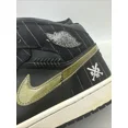 thumbnail image 2 of Ni - ke Ni - ke Air Jordan 1 Shoes Mens Sz 11 Retro Barons Away Black Silver 325514-012, 2 of 5