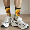 thumbnail image 6 of Cauagu Artistic Oil Painting Sunflower Print Crew Socks for Women and Men,Adult Athletic Running Socks 1-Pair Sports Socks Work Gear Socks with Moisture Wicking, 6 of 6