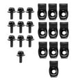 thumbnail image 4 of Engine Under Cover Splash Shield Body Bumper Fender Push Clips U-Nuts Clip Kit, 4 of 9