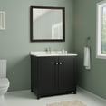 thumbnail image 3 of Design House 30" Modern Wood Wall Mount Tri-View Medicine Cabinet, Espresso, 3 of 13