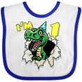 thumbnail image 3 of Inktastic I'm One Dinosaur Boys or Girls Baby Bib, 3 of 4