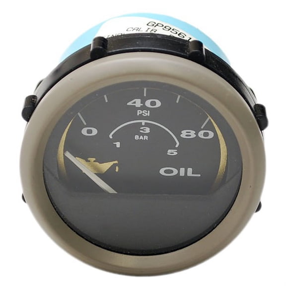 Faria Boat Oil Pressure Marine Gauge GP9561A | 2 Inch Beige Black