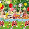 thumbnail image 5 of Farm Animal Party Tablecloth 3-Pack Disposable Plastic Table Cover 108 X 54 Inch Barnyard Theme Birthday Decorations Rectangular, 5 of 7