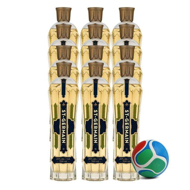 12 Licor St Germain 750 ml + Balón Mini