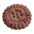 thumbnail image 1 of Almohada de suelo de felpa decorativa, suave y cómoda, para cama, oficina, dormitorio Redondo Marrón, 1 of 9