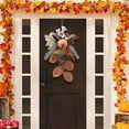 thumbnail image 6 of Thanksgiving Mini Wall Hanging Festive Autumn Pumpkin Maple Leaf Wreath for Home Holiday Decoration, 6 of 7