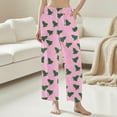 thumbnail image 2 of Posijego Christmas Pajama Pants for Women Elastic Waist Fleece Fuzzy Pj Lounge Sleep Pants with Pockets, 2 of 5