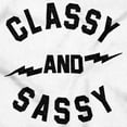 thumbnail image 2 of Classy and Sassy Attitude Quote Womens Plus Size Graphic Zipper Hoodie Brisco Brands 3X, 2 of 5