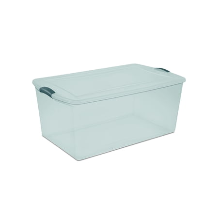 Sterilite 105 Qt. Latch Box Aqua Slate Tint