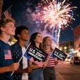 thumbnail image 1 of 20Pcs America 250th Anniversary Celebration Hand Held Banner Independence Day Celebration Hand Shake Banner For Outdoor Events Party, 1 of 5