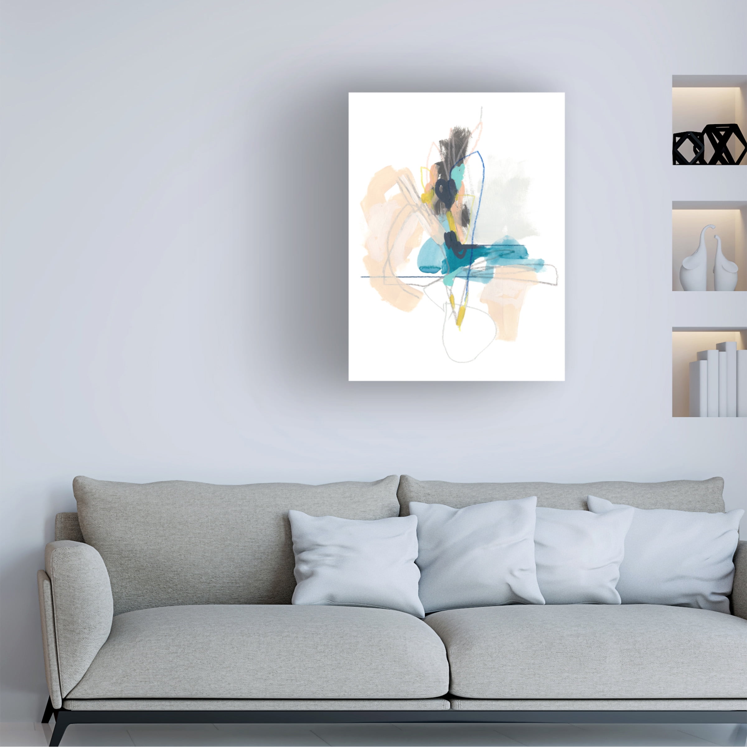 June Erica Vess 'Static Energy II' Canvas Art