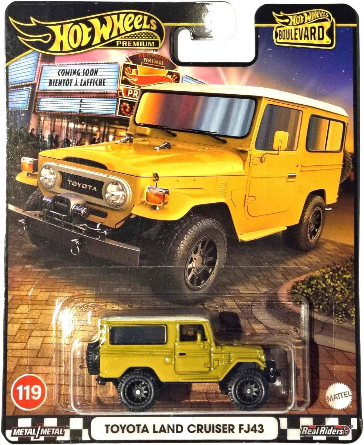Hot Wheels Premium Boulevard 2025, Metal/Metal and Real Rider Tires, 5 Pack
