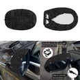 thumbnail image 5 of Yuyamidu Black Leopard Print Car Hood Cover Protector Elastic Vehicle Side View Mirror Wrap 3pcs Car Front Hood Cover Removable Mirror Covers Auto Accessories for Cars Sedans, 5 of 7