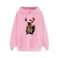 thumbnail image 4 of FDGIU 2025 Women's Funny Ugly Xmas Hooded Sweatshirt - Loose Fit Long Sleeve Pullover, Cute Holiday Graphic Print, 4 of 4