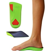 KidSole 3/4 Length Neon Shield Arch Support Insole for kids with foot pronation, flat feet, or any other undiagnosed arch support issues (Big Kids Size US 4-7.5)