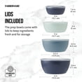 thumbnail image 6 of Farberware Professional 11-Piece Prep and Mixing Bowl Set with Lids, Blue, 6 of 20