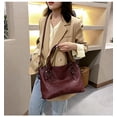 thumbnail image 2 of Sunyuer Vintage Handbags for Women, Large Capacity Tote Shoulder Purses PU Leather Top Handle Crossbody Satchel Travel Work Commute, 2 of 9
