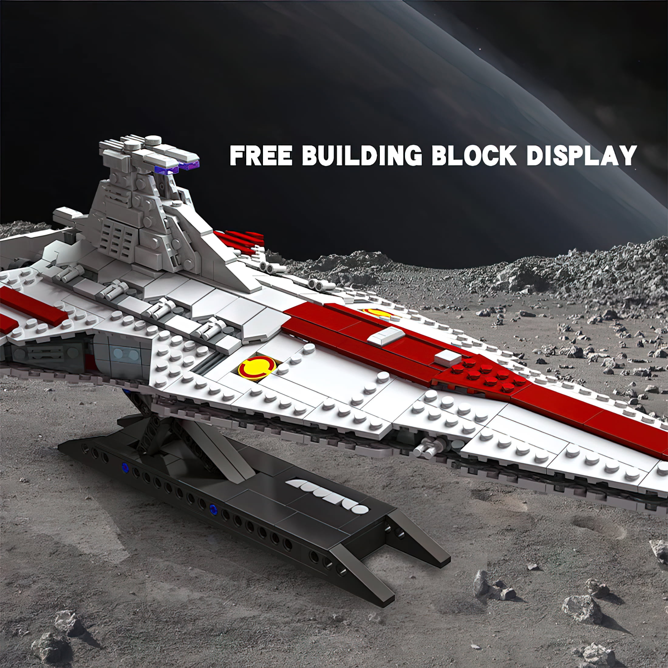 MACTANO Star Destroyer Building Block Set Venator-Class Attack Cruiser Plastic Toy for Adult 960PCS