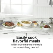 Hamilton Beach 6 Qt Slow Cooker, Stoneware Crock with Removable Pot, Red
