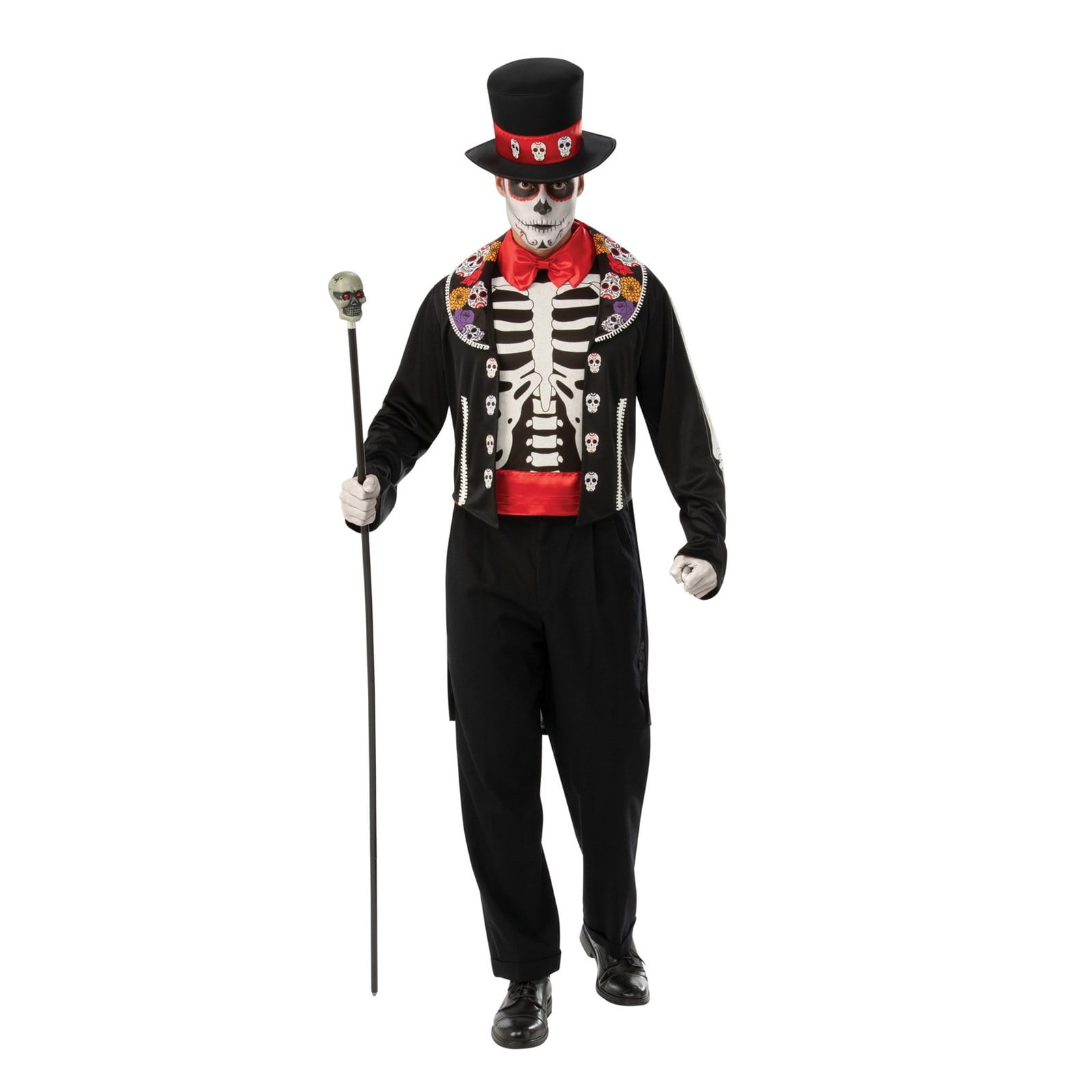 Halloween Day of The Dead Man Adult Costume - Walmart.com - Walmart.com
