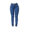thumbnail image 2 of Vedolay Casual Trousers Women's 2023 High Waisted Wide Leg Stretchy Bell Bottom Jeans,C L, 2 of 3