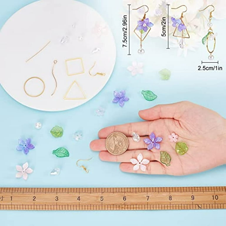 Flower Bell Earrings Mini DIY Jewelry Making Kit Czech Glass Per Kit