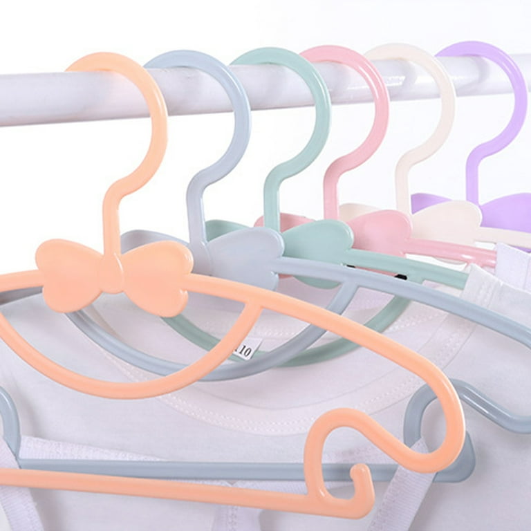 5pcs Kids Hangers Baby Clothing Organizer Plastic Windproof Coat