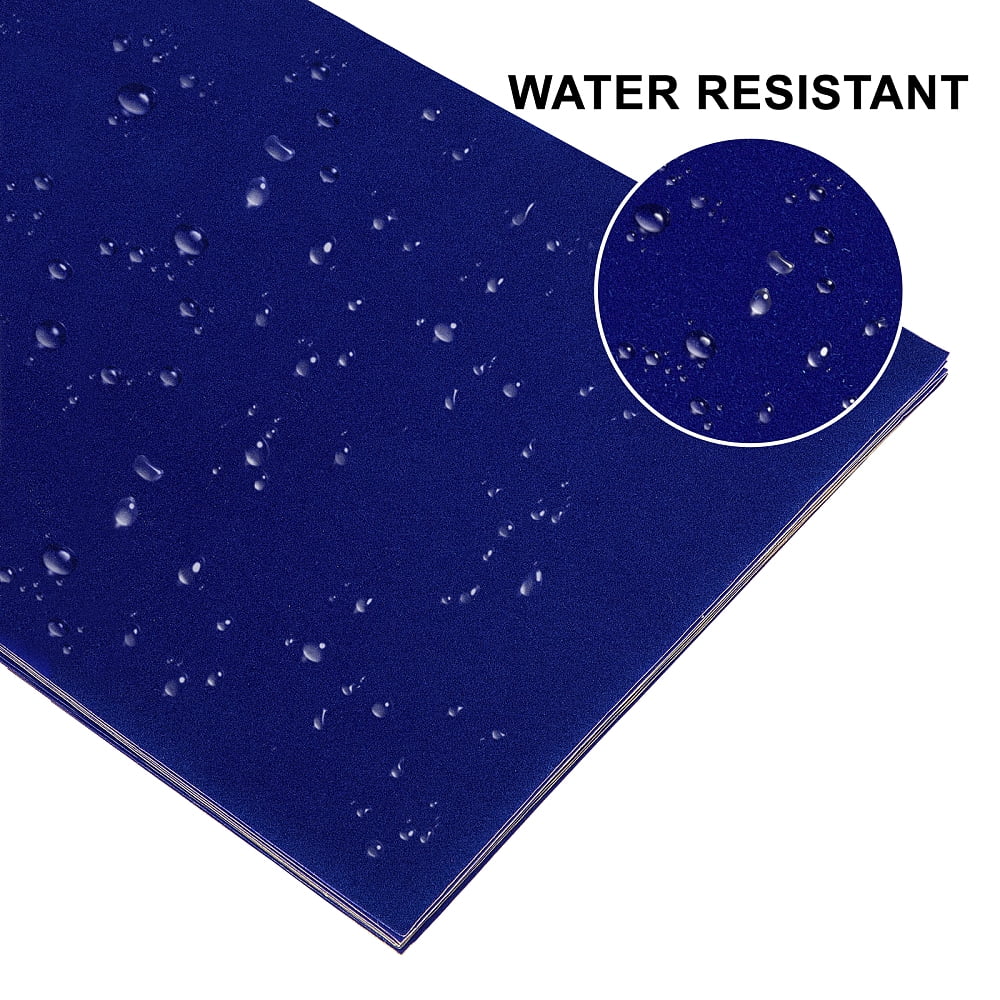 Jewelry Flocking Cloth Self-adhesive Fabric Blue 40x28.9~29cm 12sheets/set