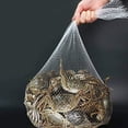 thumbnail image 3 of 100PCS Fruit and Vegetable Packaging Net Food Packaging Seafood Boil Bags，Plastic Mesh Produce and Crab Boil Pot, 24 Inch，Reusable Mesh Nylon Netting for Vegetables Produce (White), 3 of 6