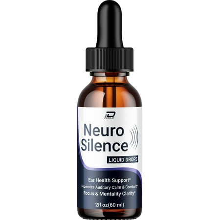 Neuro Silence Healthy Ear Support Supplement – NeuroSilence Drops Ear Ringing Relief, Neuro Silence for Hearing Support, 1 Pack, 1 Month Supply
