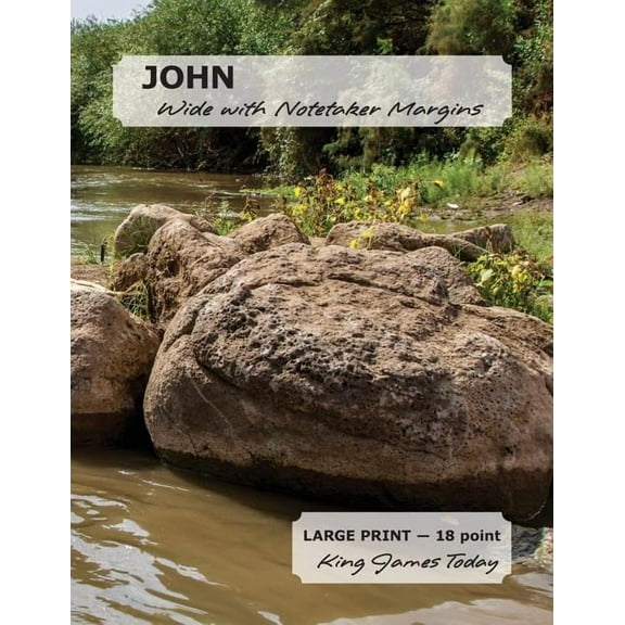 John Wide with Notetaker Margins : 18 Point, King James Today(TM) (Large Print) (Paperback)