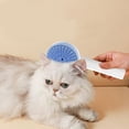 thumbnail image 2 of Kraoden Pet Grooming Brush for Cats and Dogs, Self-Cleaning Dog Brush, Silicone Massage Comb for Wet and Dry Use, Ergonomic Handle, Removes Loose Hair Easily, 2 of 6