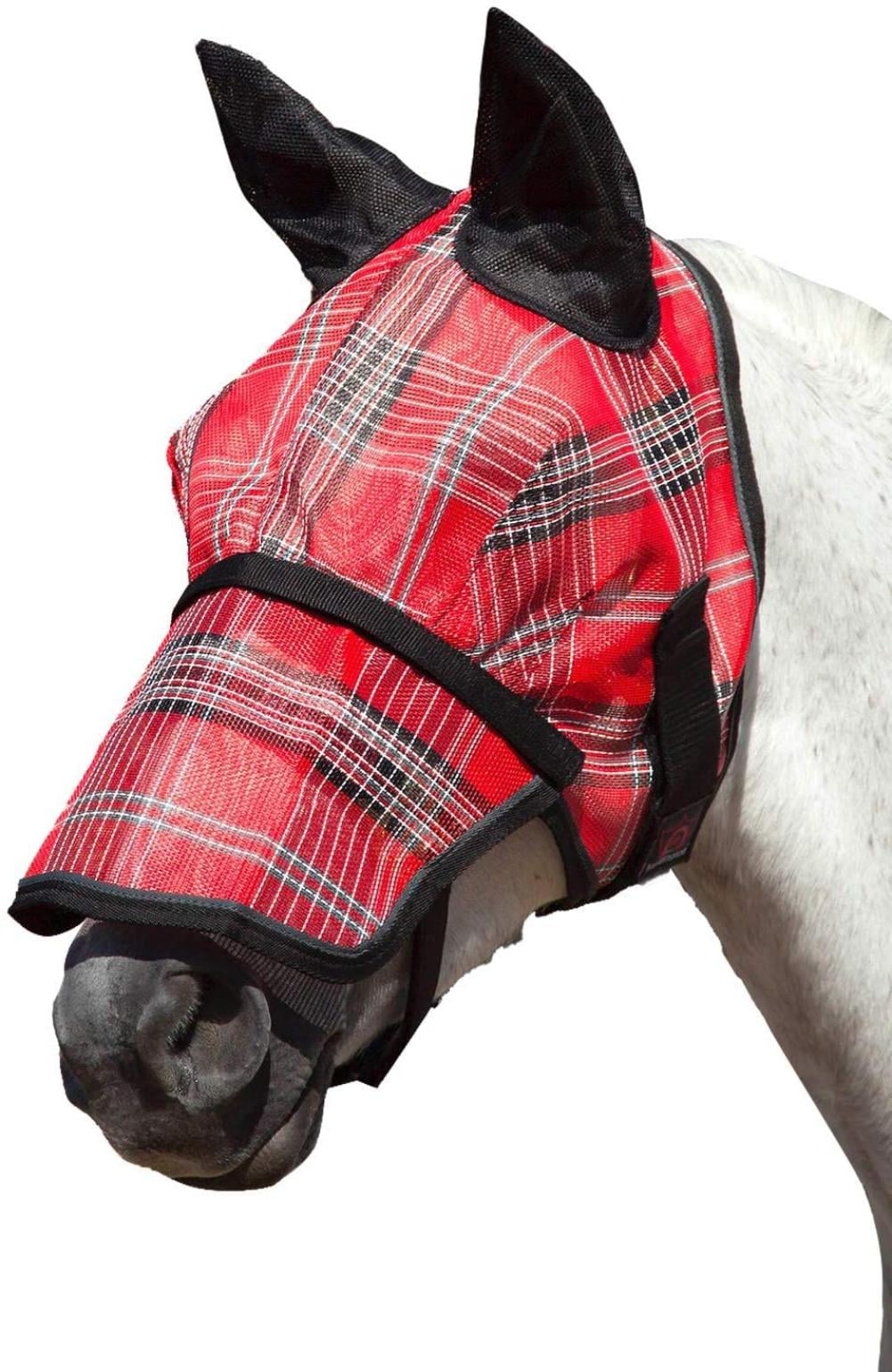 Nose and Ears from Biting Insects and UV Rays While Allowing Full Visibility Kensington Signature Fly Mask with Soft Mesh Ears Protects Horses Face 