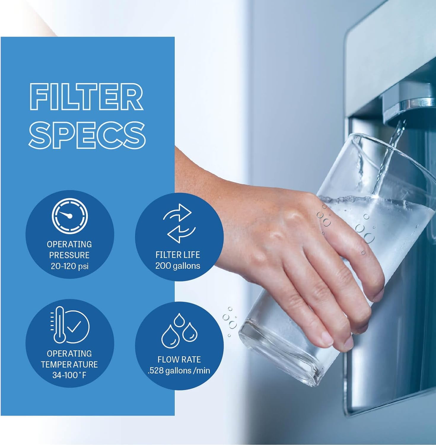 Maya DA97-17376B Refrigerator Water Filter Replacement for Samsung, Compatible with HAF-QIN, RF23M8070SR, HAF-QIN/EXP, DA97-08006C, 3-Pack