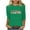 Green, variant on Womens Casual Christmas Tee Shirts Oversized Sweatshirt Pink Pullover Sweaters V Neck Fall Tops Stylish 3/4 Sleeve Crop Top Swimsuits