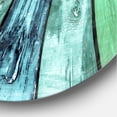 thumbnail image 3 of Designart 'Painted Wooden Planks Farmhouse Wall Clock, 3 of 4