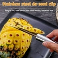 thumbnail image 4 of Dsseng 3Pcs Pineapple Eye Cutter，Pineapple Eye Peeler Remover Tool, Stainless Steel Pineapple Eye Clip and V Shape Pineapple Eye Cutter, for Home Kitchen Fruit Store Supermarket, 4 of 6