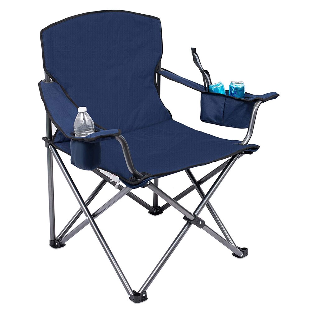 folding chair (navy blue)