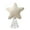Beige, variant on Shoreew Plush Star Tree Topper Furry Star Christmas Treetop Ornaments for Winter Rustic Holiday Xmas Party Decoration
