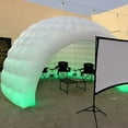 thumbnail image 3 of Striking Inflatable Igloo Dome Tent with Led Strips & Big Opening Outdoor Portable Nightclub Disco Igloo Party Wedding House White Oxford Air Marquee for Events (19.7Ft 6m D), 3 of 6