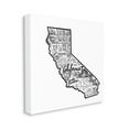 thumbnail image 3 of Stupell Industries California State Cities Typography Map Graphic Art Gallery Wrapped Canvas Print Wall Art, Design by The Saturday Evening Post, 3 of 7